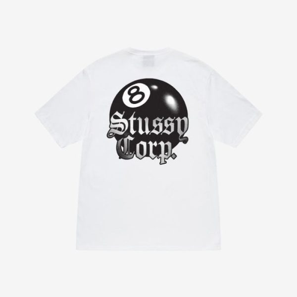 8-Ball-Corp-T-Shirt-Weis-600x600-1 8 Ball Corp Weiß T Shirt - Image 1