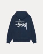 NAVY STUSSY HOODIE - Image 2