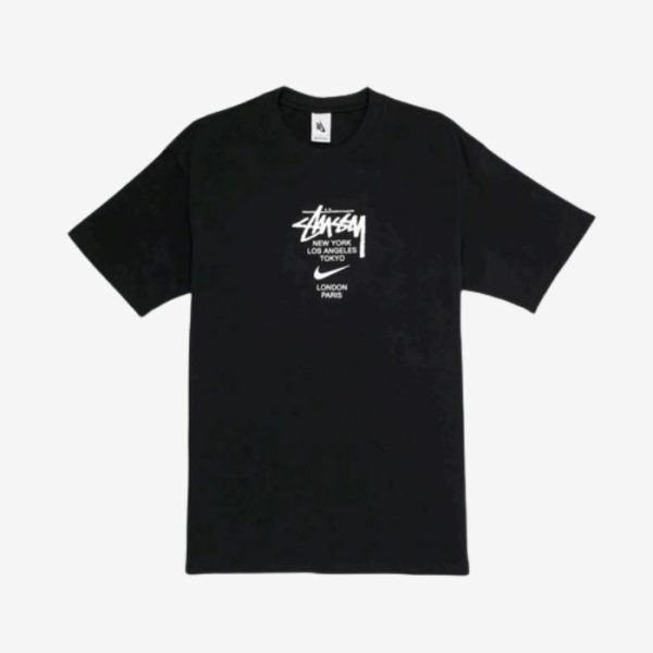 Nike-X-Stussy-International-Schwarzes-T-Shirt-600x600-1 Nike X Stüssy International T Shirt Schwarzes - Image 1