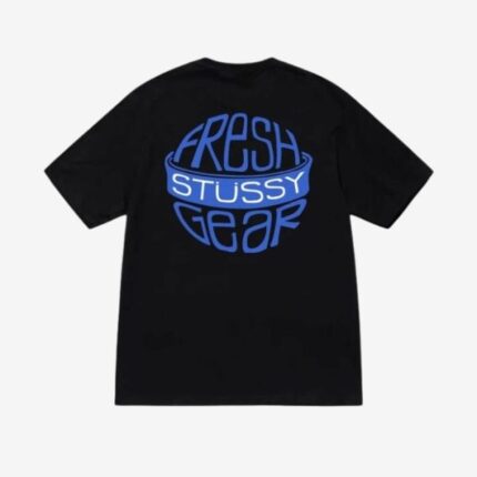 Stussy Fresh Gear Schwarzes T shirt