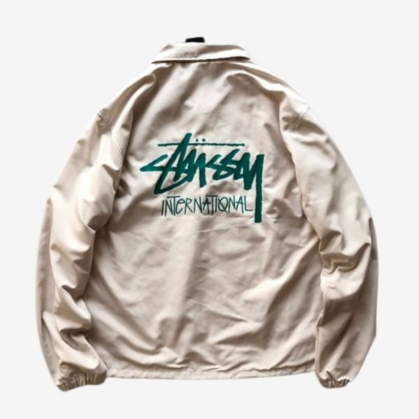 Stussy-Glatte-Coach-International-Logojacke-2-600x600-1 Stussy Glatte Coach International Logo jacket - Image 1