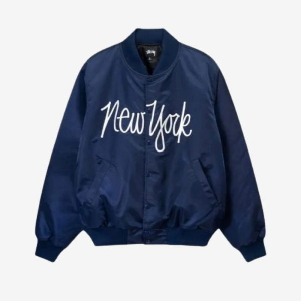Stussy-NY-Chapter-Satin-Collegejacke-600x600-1 Stussy Ny Chapter Satin College jacket - Image 1