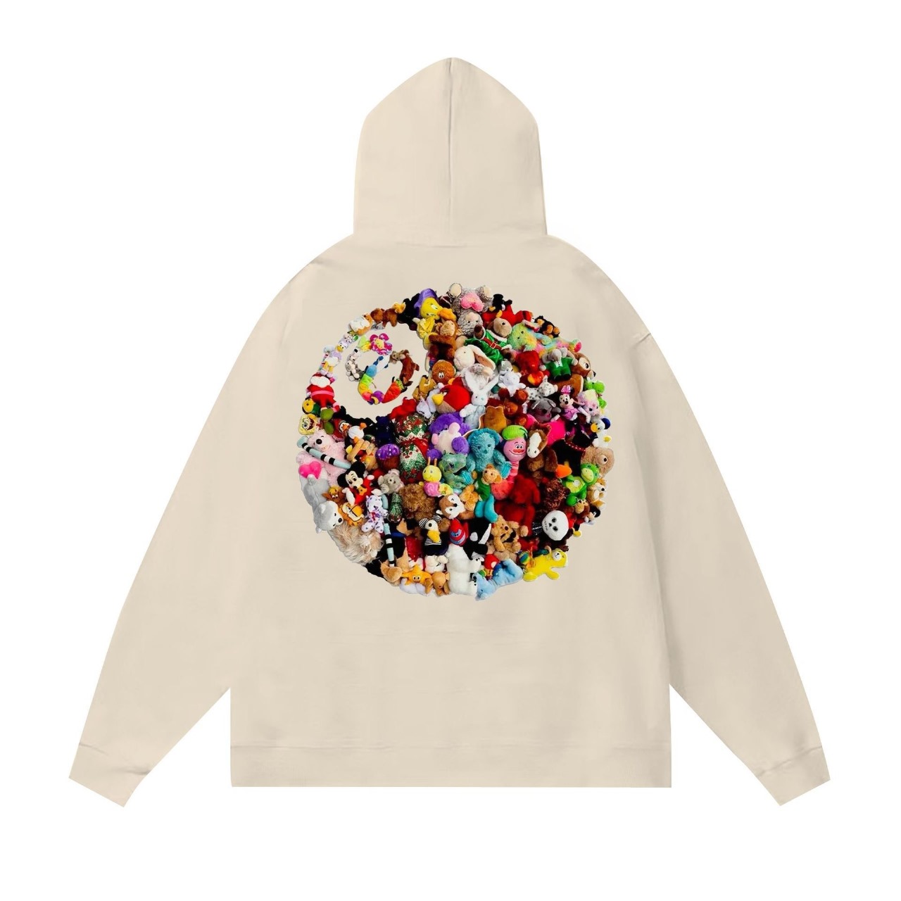 Stussy-Plush-Hoodie-KHAKI Stussy Plush Hoodie KHAKI - Image 1
