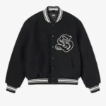 Stussy Schwarze Collegejacke Im Aesthetic Still - Image 2
