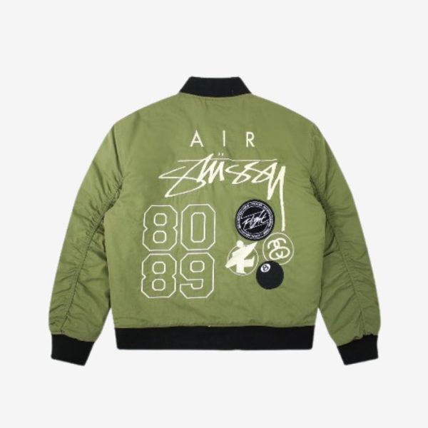 Stussy-X-Nike-Unisex-jacke-Grun-2-600x600-1 Stussy X Nike Unisex Jacke Grün - Image 1