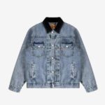 Stussy X Levi Jeansjacke Mit Prägung
