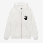 8 Ball Zip Hoodie White - Image 2