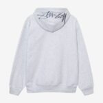 Grey hoodie with appliqué - Image 2